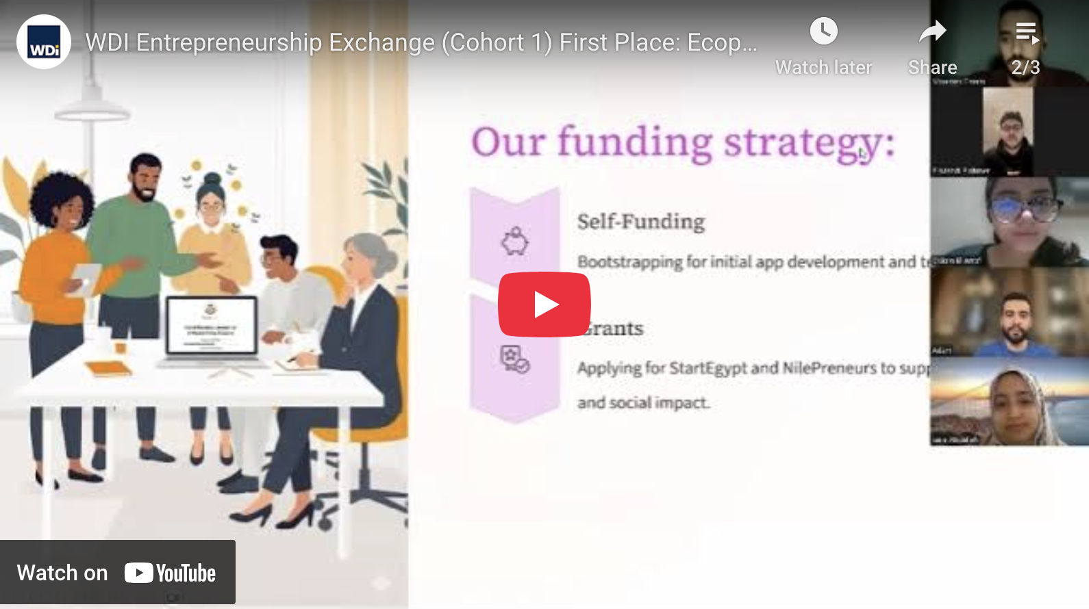 Screenshot of first slide in a presentation